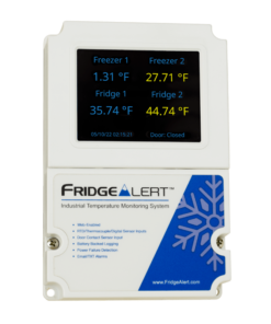 FridgeAlert temperature monitoring with build-in display