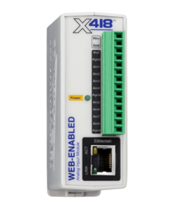 X-418 - web-enabled multi-function 8-channel analog input module
